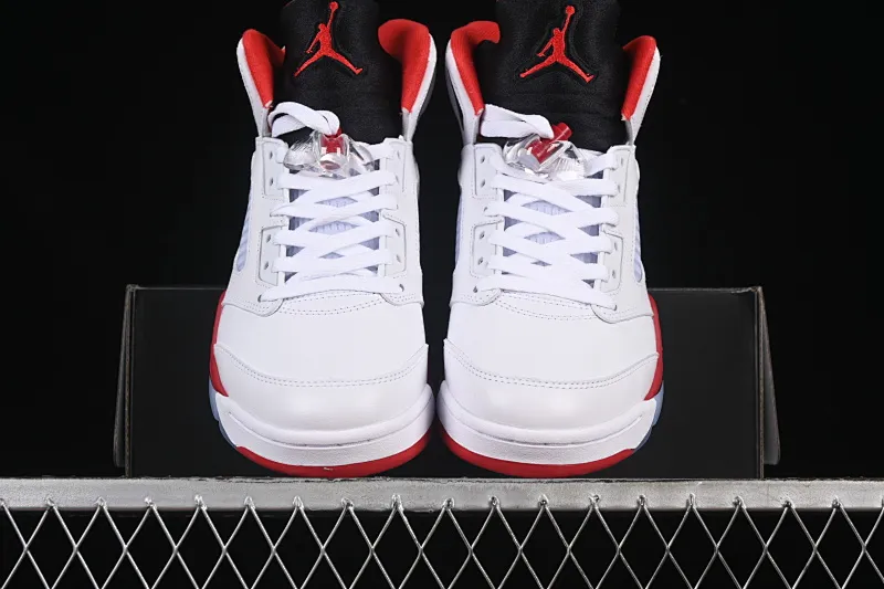 All categories Air Jordan Jordan series basketball shoes Air Jordan 5 OG version Air Jordan 5 Retro "Fire Red Black Tongue" AJ5 Joe 5 Rukawa Maple Flame Red Basketball Shoes HQ7978-101